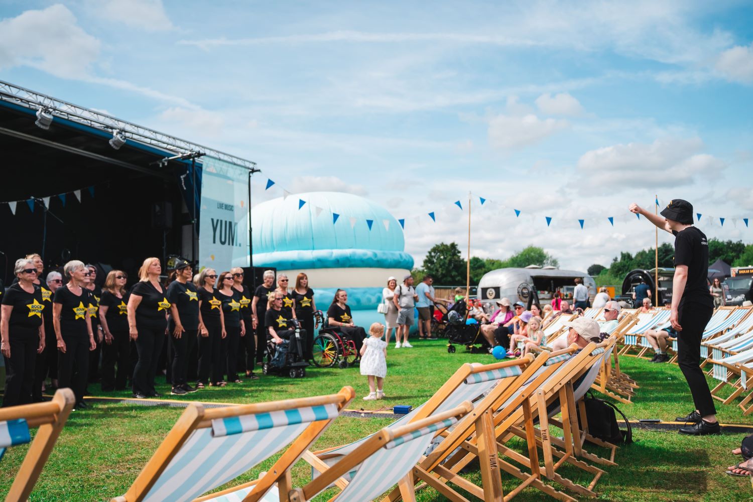 The Newcastle Food Festival Accessibility Page - Rock Choir Performance