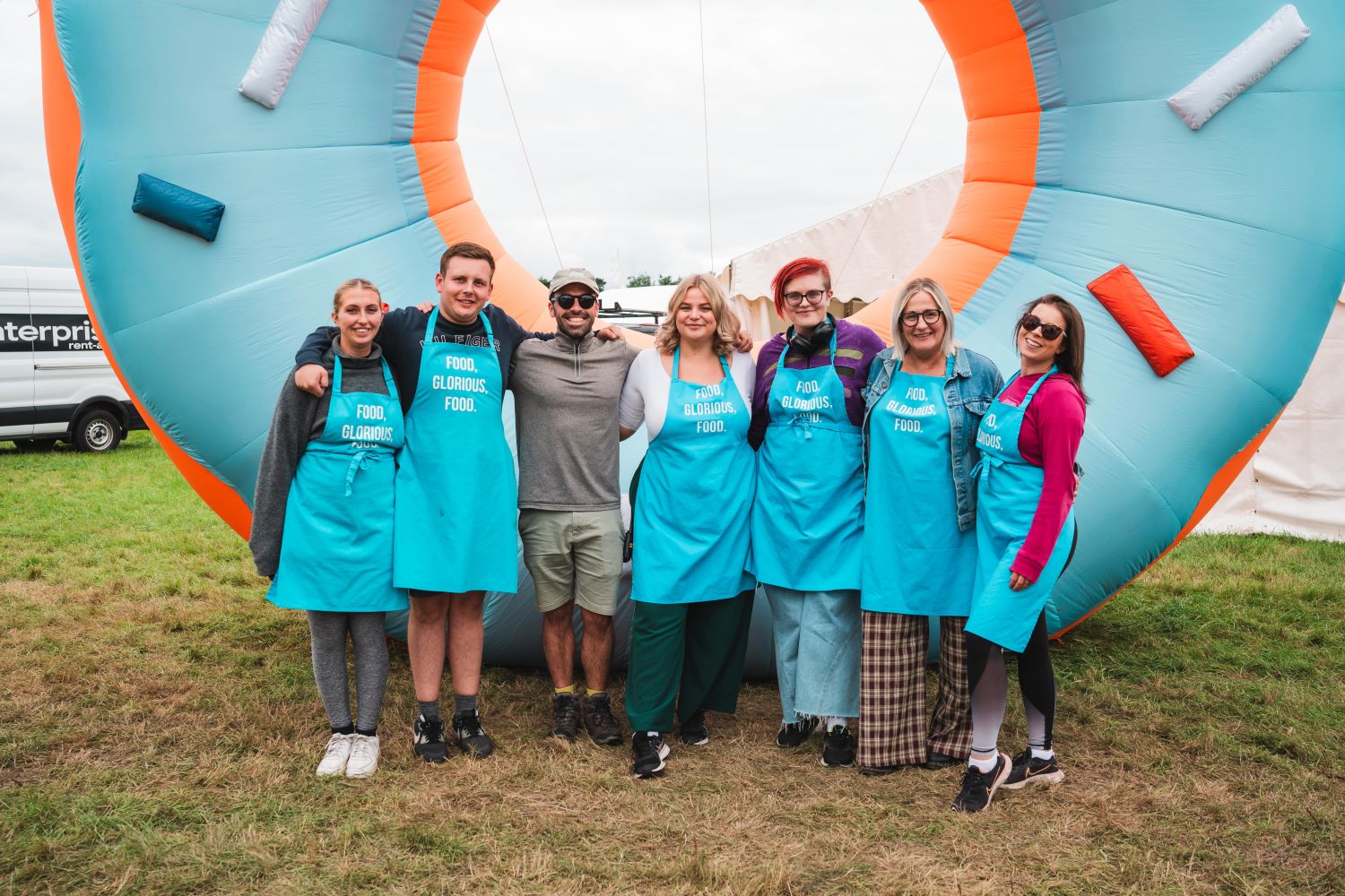 The Newcastle Food Festival staff who will welcome you when you arrive at the event!
